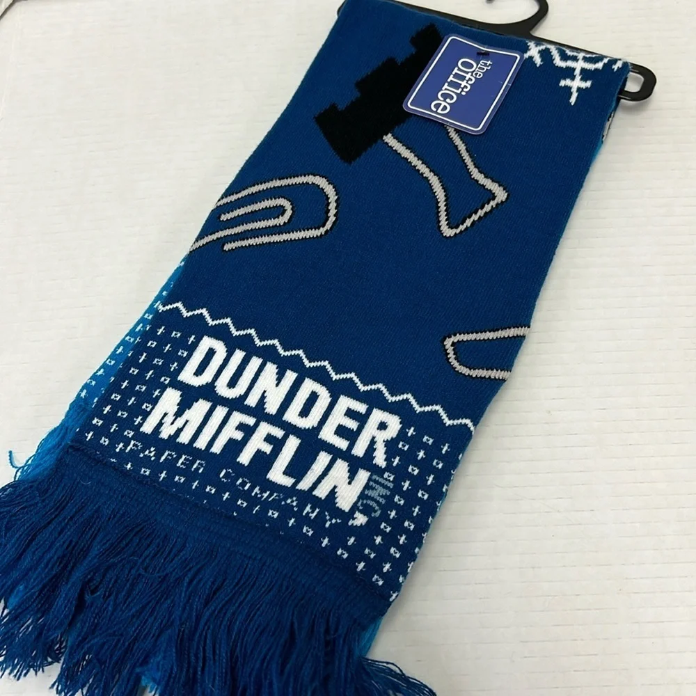 NEW NBC The Office Dunder Mifflin Reversible Unisex Scarf